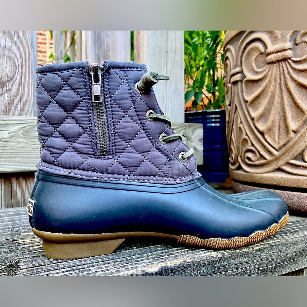 🚩SOLD🚩 Sperry • Size 8 • Blue/Gray/Multi • Top Sider Boots